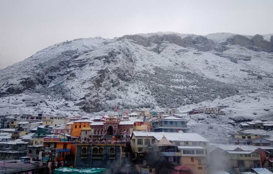 Badrinath Temple in Winter